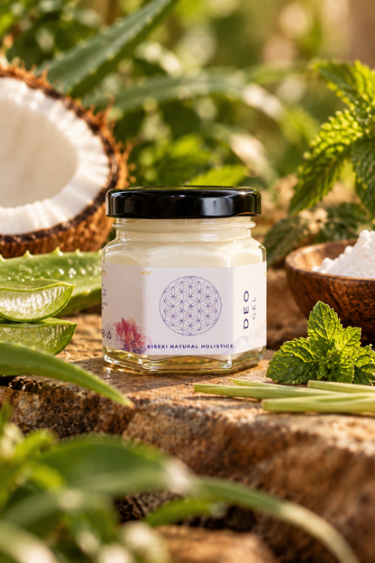 Kiseki Natural Vegan Gel Deodorant jar, aluminium-free, Sri Lanka