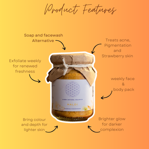 Haldi – Complexion Brightening Powder Cleanser & Mask — Kiseki Natural Holistics Sri Lanka